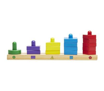 Развивающая игрушка Melissa&Doug Пирамидки на доске 379