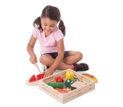 Детский игровой набор Melissa&Doug Готовь и играй Н-р порезанных продуктов 487M