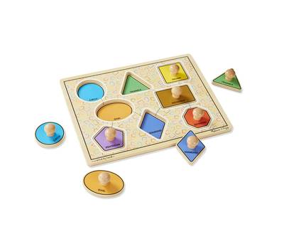 Развивающая игрушка Melissa&Doug Мои первые пазлы геометрические фигуры 3390M