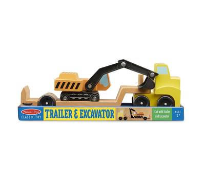 Детский игровой набор Melissa&Doug Трейлер и экскаватор 4577