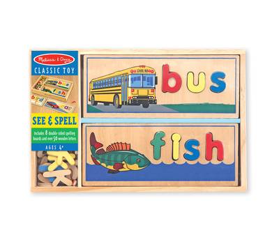 Развивающая игрушка Melissa&Doug Подбор букв по картинкам 2940