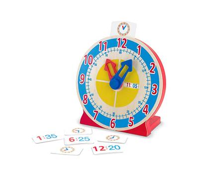 Развивающая игрушка Melissa&Doug Первые навыки Часы с карточками-заданиями 4284