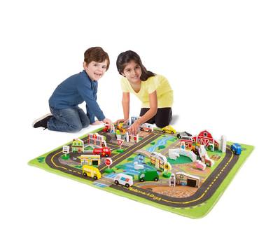 Детский игровой набор Melissa&Doug Коврик,Город-н-р делюкс 5195M