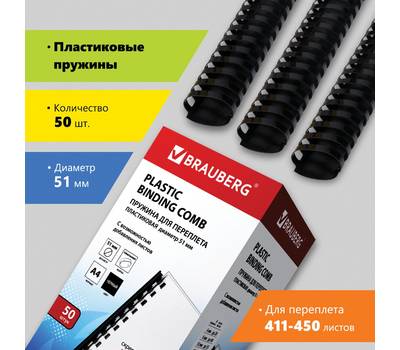 Пружины для переплета BRAUBERG 530934