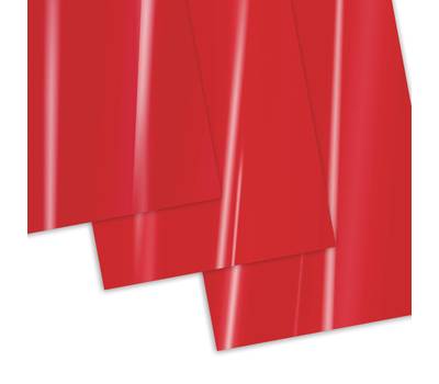 Обложки пластиковые BRAUBERG для переплета, А4, КОМПЛЕКТ 100 шт., 300 мкм, красные, 530942