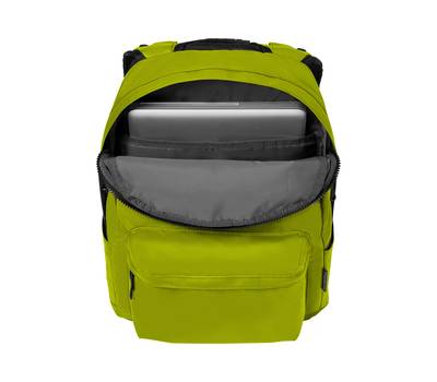 Рюкзак WENGER 14'', с водоотталкивающим покрытием, салатовый, 28x22x41 см, 18 л