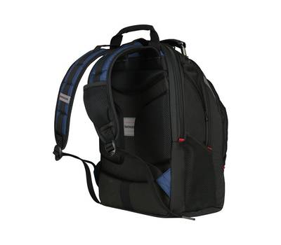 Рюкзак WENGER 17", черный/синий, 37x26x47 см, 23 л