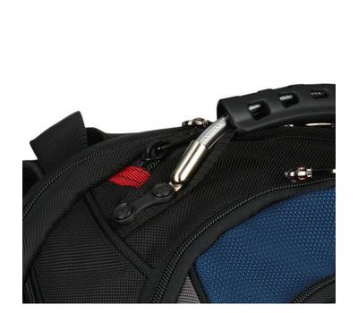 Рюкзак WENGER 17", черный/синий, 37x26x47 см, 23 л
