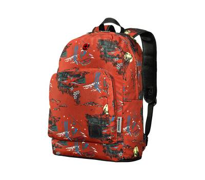 Рюкзак WENGER Crango 16'', оранжевый с рисунком, 31x17x46 см, 24 л