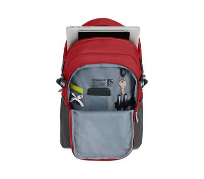 Рюкзак WENGER Next Ryde 16", красный/антрацит, 32х21х47 см, 26 л