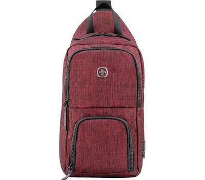 Рюкзак WENGER Urban Contemporary, с одним плечевым ремнем, бордовый, 19х12х33 см, 8 л