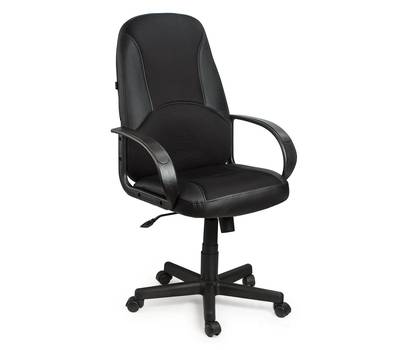 Офисное кресло BRABIX City EX-512 кожзаменитель черный, ткань черная