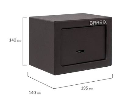 Сейф BRABIX SF-140KL