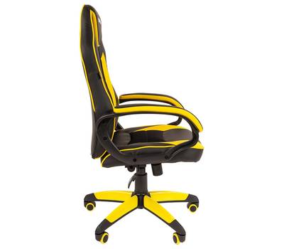 Офисное кресло BRABIX "Blaze GM-162", TW/экокожа, черное/желтое, 532579, 7083507