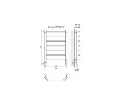 Полотенцесушитель Terminus Виктория П7 450x750