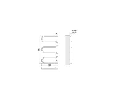 Полотенцесушитель Terminus Ш-образный 500x800