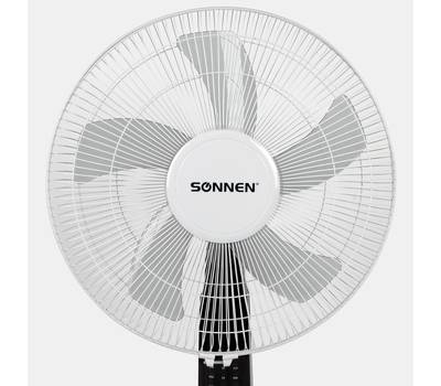 Вентилятор бытовой SONNEN 3 режима, пульт ДУ, SONNEN TF-45W-40-520, d=40 см, 45 Вт, белый, 454788, F