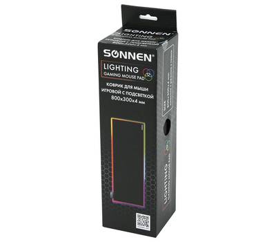 Коврик для мыши SONNEN (RGB) "CHAMELEON", 800x300х4 мм, 513614