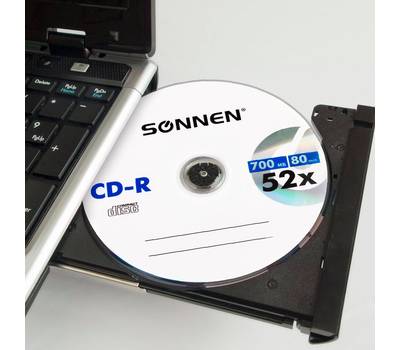 Диски для ПК SONNEN 700 Mb 52x Bulk (термоусадка без шпиля), КОМПЛЕКТ 50 шт., 512571