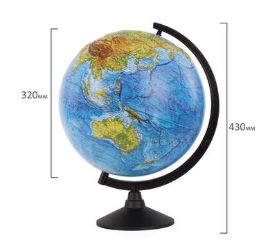 Глобус Globen Классик, диаметр 320 мм рельефный, К013200219