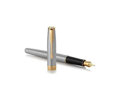 Ручка перьевая PARKER Sonnet Core F527, Stainless Steel GT F