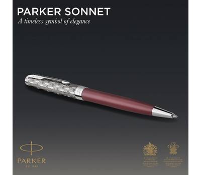 Ручка шариковая PARKER Sonnet Premium K537, Metal Red CT