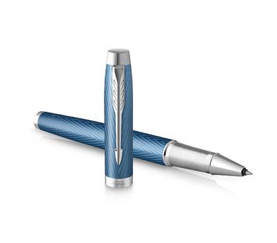 Ручка роллер PARKER IM Premium T318, Blue Grey CT