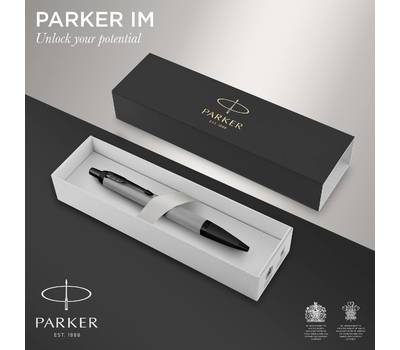 Ручка шариковая PARKER IM Achromatic K317, Matt Grey BT