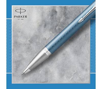 Ручка шариковая PARKER IM Premium K318, Blue Grey CT