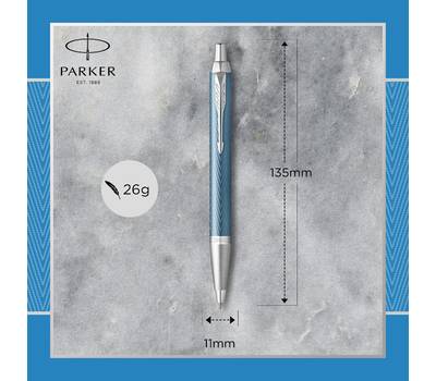 Ручка шариковая PARKER IM Premium K318, Blue Grey CT