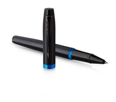 Ручка шариковая PARKER IM Vibrant Rings T315, Flame Blue PVD