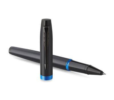 Ручка шариковая PARKER IM Vibrant Rings T315, Flame Blue PVD