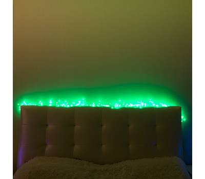 Гирлянда Neon-Night "Мишура LED" 6 м прозрачный ПВХ, 576 диодов, цвет ЗЕЛЁНЫЙ 303-614