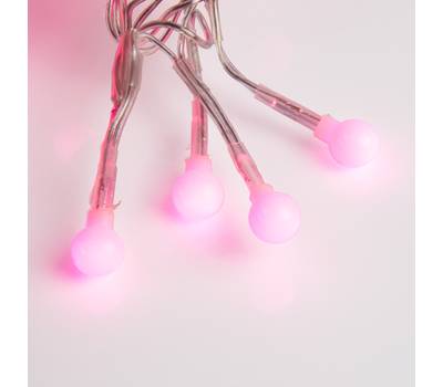 Гирлянда Neon-Night "Мишура LED" 6 м прозрачный ПВХ, 576 диодов, цвет розовый 303-617