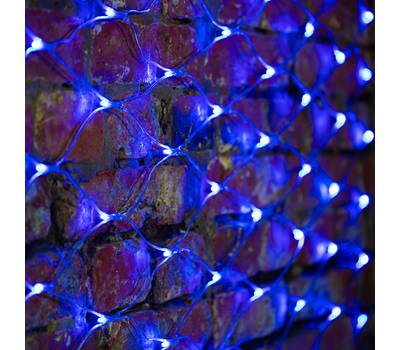 Гирлянда Neon-Night "Сеть" 2х1,5м, свечение с динамикой, прозрачный ПВХ, 288 LED, 230 В, цвет: Синий