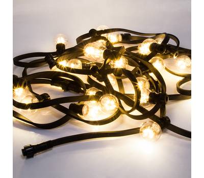 Гирлянда Neon-Night «Белт-Лайт» 10 м, черный каучук, 30 ламп, цвет Теплый белый, IP65, соединяется 3