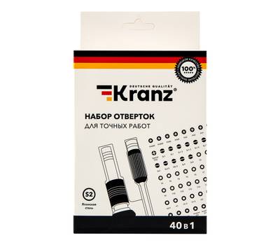 Набор отвёрток Kranz для точных работ 40 предметов KR-12-4773