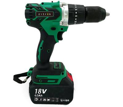 Дрель-шуруповерт аккумуляторная ударная ZITREK Green Impact 18V (18В, Li-ion 2x6.0Ач) 063-4046