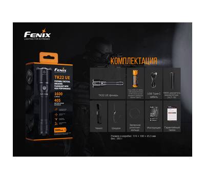 Фонарь Fenix TK22UE