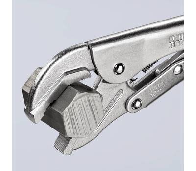 Зажим KNIPEX ручной, губки с двойной выемкой, круг 36 мм, квадрат 36 мм, под ключ 36 мм, длина 250 м