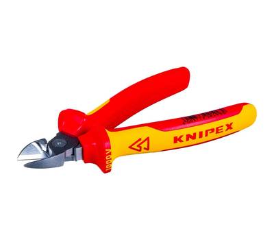 Бокорезы KNIPEX VDE, 160 мм, хром, 2-комп диэлектрические ручки