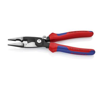 Клещи электромонтажные KNIPEX KN-1392200SB 6-в-1, 200 мм, защёлка-"собачка",фосф.ручки, SB