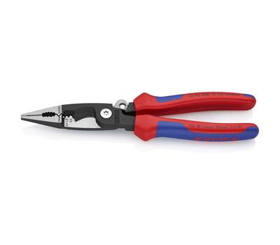 Клещи электромонтажные KNIPEX KN-1392200SB 6-в-1, 200 мм, защёлка-"собачка",фосф.ручки, SB