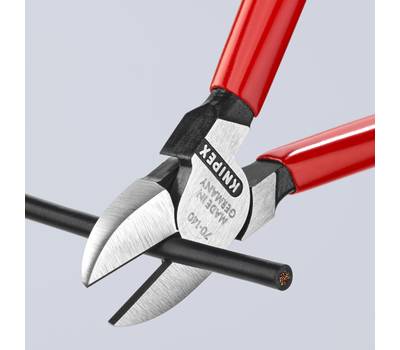 Бокорезы KNIPEX 140 мм, фосфатированные, обливные ручки