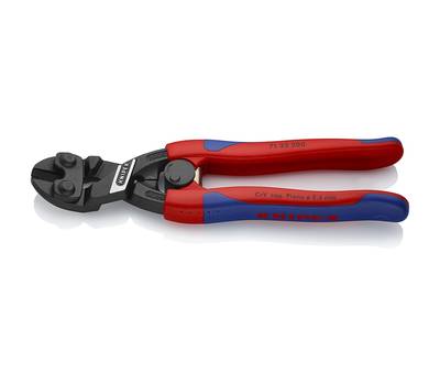 Болторез KNIPEX CoBolt компактный, пружина, голова 20°, 200 мм, 2-комп ручки, SB