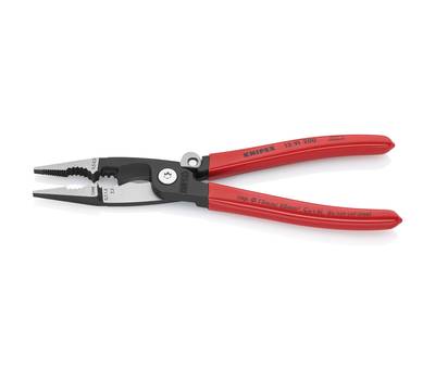 Клещи KNIPEX KN-1391200SB электромонтажные, 6-в-1,200 мм,защёлка-"собачка",фосф. обливные ручки, SB