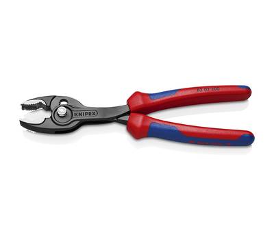 Клещи KNIPEX KN-8202200SB TwinGrip с фронт. и боков.захватами, зев 4-22 мм, 200 мм, 2-комп ручки, SB