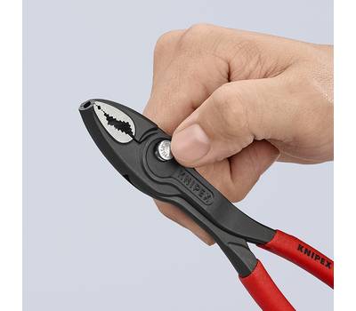 Клещи KNIPEX KN-8201200SB TwinGripс зев 4-22 мм, длина 200 мм, обливные ручки, SB