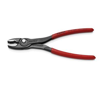 Клещи KNIPEX KN-8201200SB TwinGripс зев 4-22 мм, длина 200 мм, обливные ручки, SB