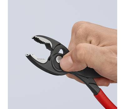 Клещи KNIPEX KN-8201200SB TwinGripс зев 4-22 мм, длина 200 мм, обливные ручки, SB